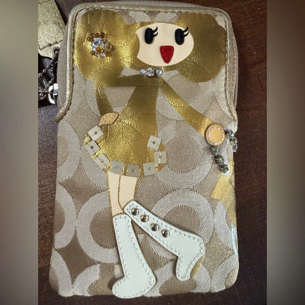 Coach Poppy Chan “Goldy” Wristlet - Picture 11 of 12